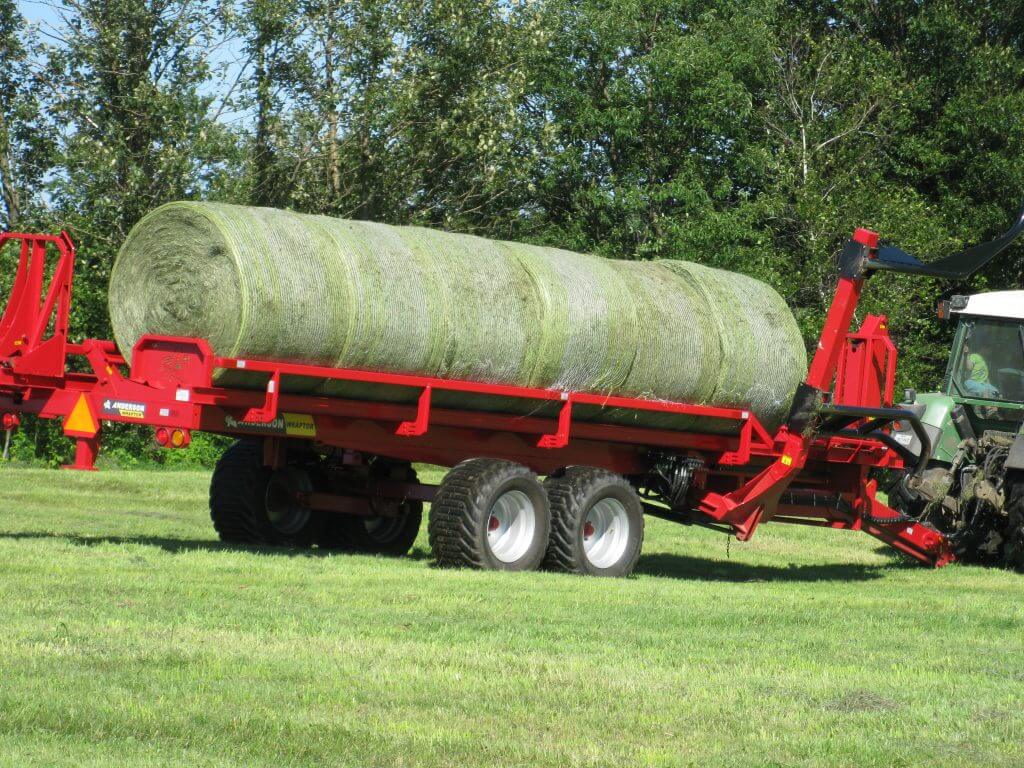 AllInOne WRAPTOR Hay Trailer & Round Bale Wrapper Anderson Group