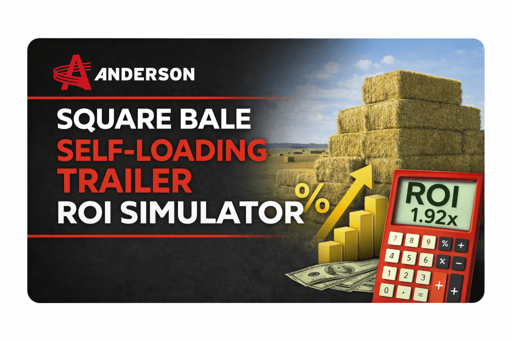 Square Bale Self-Loading Trailer ROI Simulator