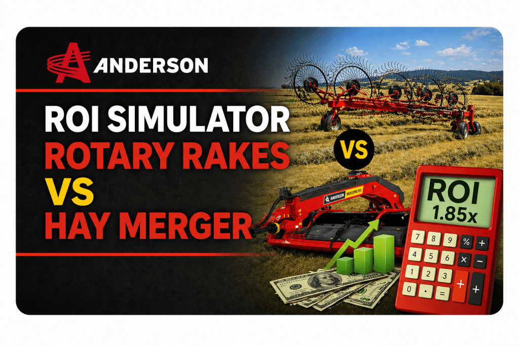 Hay merger VS Rotary rake ROI simulator